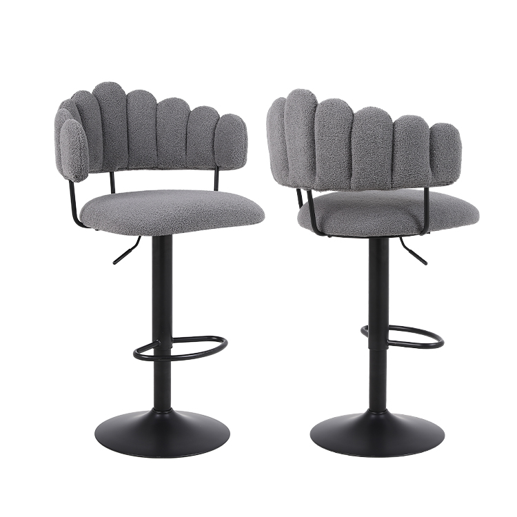 black velvet bar stool chair